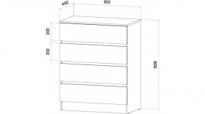 ЛЕНОРА Спальный гарнитур (модульный) графит в Ялуторовске - yalutorovsk.mebel24.online | фото 3