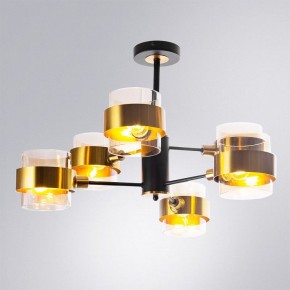 Люстра на штанге Arte Lamp Carlo A8205SP-6BK в Ялуторовске - yalutorovsk.mebel24.online | фото 2