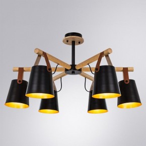 Люстра на штанге Arte Lamp Thomas A7032PL-6BK в Ялуторовске - yalutorovsk.mebel24.online | фото 2