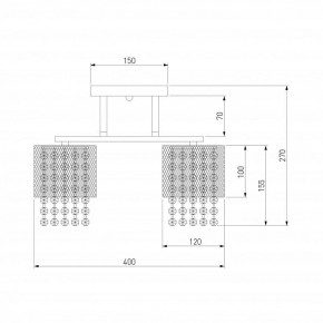 Люстра на штанге Eurosvet Bonnie 30137/3 золото в Ялуторовске - yalutorovsk.mebel24.online | фото 4