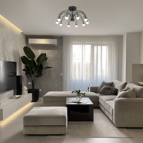 Люстра на штанге Eurosvet Ragno 90035/10 LED черный в Ялуторовске - yalutorovsk.mebel24.online | фото 5