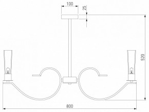 Люстра на штанге Eurosvet Rosher 60141/8 латунь в Ялуторовске - yalutorovsk.mebel24.online | фото 2