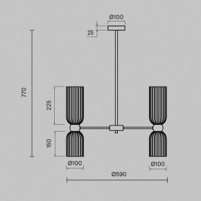 Люстра на штанге Maytoni Antic MOD302PL-10W в Ялуторовске - yalutorovsk.mebel24.online | фото 3