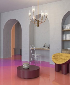 Люстра на штанге Maytoni Arco MOD223PL-08BS в Ялуторовске - yalutorovsk.mebel24.online | фото 4