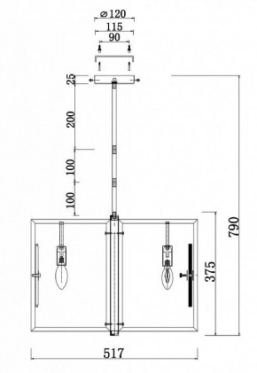 Люстра на штанге Maytoni Marmo MOD099PL-06G в Ялуторовске - yalutorovsk.mebel24.online | фото 4
