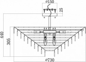 Люстра на штанге Maytoni Mazzo MOD130CL-14G в Ялуторовске - yalutorovsk.mebel24.online | фото 4