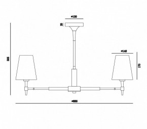 Люстра на штанге Maytoni Zaragoza H001CL-07BS в Ялуторовске - yalutorovsk.mebel24.online | фото 4