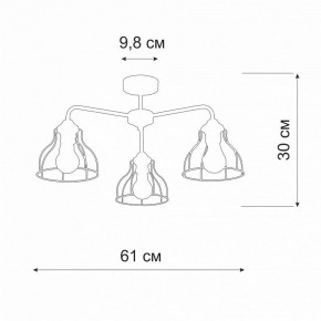 Люстра на штанге Vitaluce V3102 V3102-1/3PL в Ялуторовске - yalutorovsk.mebel24.online | фото 2