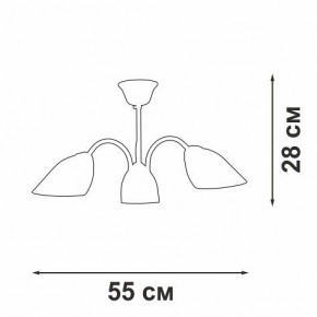 Люстра на штанге Vitaluce V3335 V3335-7/3PL в Ялуторовске - yalutorovsk.mebel24.online | фото 3