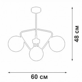 Люстра на штанге Vitaluce V47150 V47150-8/3PL в Ялуторовске - yalutorovsk.mebel24.online | фото 2
