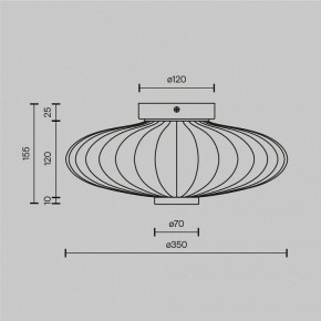 Накладной светильник Maytoni Amulet MOD555WL-L4G3K в Ялуторовске - yalutorovsk.mebel24.online | фото 4
