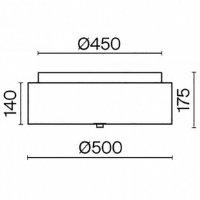 Накладной светильник Maytoni Ripple MOD096CL-05G в Ялуторовске - yalutorovsk.mebel24.online | фото 5