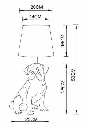 Настольная лампа декоративная Arte Lamp Bobby A1512LT-1WH в Ялуторовске - yalutorovsk.mebel24.online | фото 2