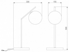 Настольная лампа декоративная Eurosvet Shape 01213/1 хром в Ялуторовске - yalutorovsk.mebel24.online | фото 3