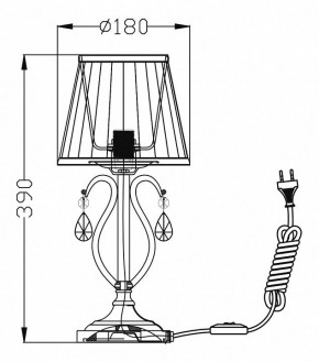 Настольная лампа декоративная Maytoni Brionia ARM172-01-G в Ялуторовске - yalutorovsk.mebel24.online | фото 2