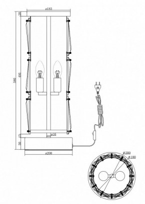 Настольная лампа декоративная Maytoni Puntes MOD043TL-02G в Ялуторовске - yalutorovsk.mebel24.online | фото 3