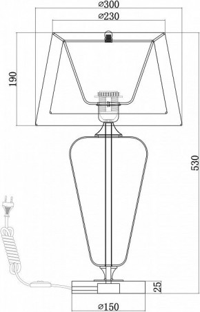 Настольная лампа декоративная Maytoni Verre Z005TL-01CH в Ялуторовске - yalutorovsk.mebel24.online | фото 4