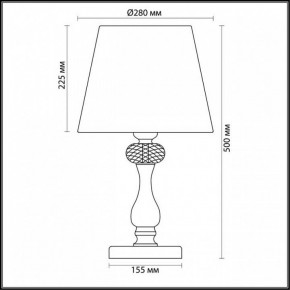 Настольная лампа декоративная Odeon Light Gaellori 3393/1T в Ялуторовске - yalutorovsk.mebel24.online | фото 3