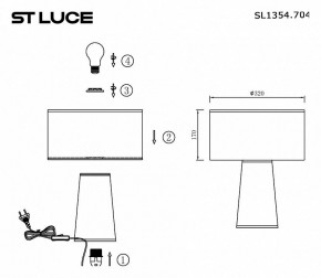 Настольная лампа декоративная ST-Luce Jackie SL1354.704.01 в Ялуторовске - yalutorovsk.mebel24.online | фото 5