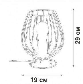 Настольная лампа декоративная Vitaluce V4296 V4296-0/1L в Ялуторовске - yalutorovsk.mebel24.online | фото 3