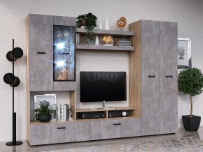 Нэнси New Полка (ЛДСП) Бетон светлый/Сонома в Ялуторовске - yalutorovsk.mebel24.online | фото 2