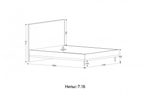 НИЛЬС - 7.16 Кровать с ортопедом 1600 в Ялуторовске - yalutorovsk.mebel24.online | фото 2