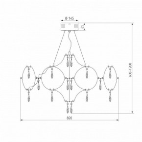 Подвесная люстра Bogate-s Tense 443/1 в Ялуторовске - yalutorovsk.mebel24.online | фото 7