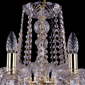 Подвесная люстра Bohemia Ivele Crystal 1402 1402/10/240/G/Leafs в Ялуторовске - yalutorovsk.mebel24.online | фото 4