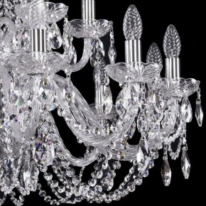 Подвесная люстра Bohemia Ivele Crystal 1402 1402/12+6/300/2d/Ni в Ялуторовске - yalutorovsk.mebel24.online | фото 2