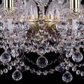 Подвесная люстра Bohemia Ivele Crystal 1411 1411/10+5/240/G/Balls в Ялуторовске - yalutorovsk.mebel24.online | фото 3