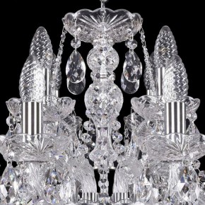 Подвесная люстра Bohemia Ivele Crystal 1411 1411/8+4/195/Ni в Ялуторовске - yalutorovsk.mebel24.online | фото 4