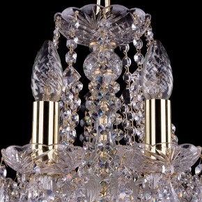 Подвесная люстра Bohemia Ivele Crystal 1413 1413/10/165/G/Leafs в Ялуторовске - yalutorovsk.mebel24.online | фото 4