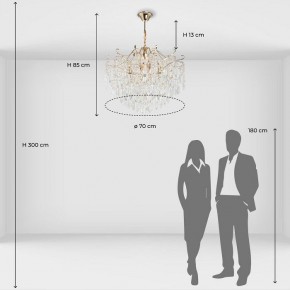 Подвесная люстра De City Бриз 38 111016006 в Ялуторовске - yalutorovsk.mebel24.online | фото 8