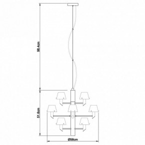 Подвесная люстра Divinare Albero 1680/02 LM-12 в Ялуторовске - yalutorovsk.mebel24.online | фото 4