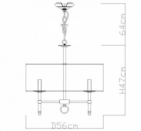 Подвесная люстра Divinare Candela 1162/01 LM-5 в Ялуторовске - yalutorovsk.mebel24.online | фото 4