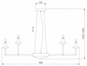 Подвесная люстра Eurosvet Cariso 60150/18 хром в Ялуторовске - yalutorovsk.mebel24.online | фото 4
