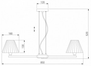 Подвесная люстра Eurosvet Peony 60136/8 хром/графит в Ялуторовске - yalutorovsk.mebel24.online | фото 3