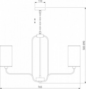 Подвесная люстра Eurosvet Purezza 60128/6 хром в Ялуторовске - yalutorovsk.mebel24.online | фото 4