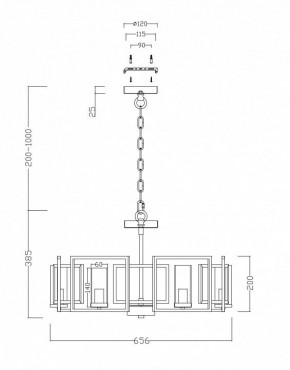 Подвесная люстра Maytoni Bowi H009PL-06G в Ялуторовске - yalutorovsk.mebel24.online | фото 4