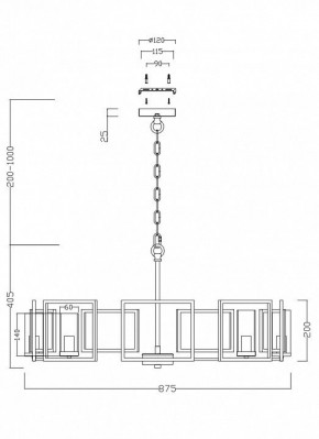 Подвесная люстра Maytoni Bowi H009PL-08G в Ялуторовске - yalutorovsk.mebel24.online | фото 4