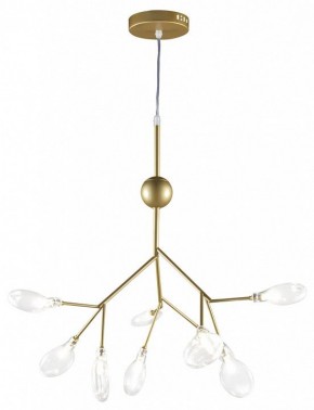 Подвесная люстра Natali Kovaltseva GRACE ll GRACE 75554/9С GOLD SATIN в Ялуторовске - yalutorovsk.mebel24.online | фото 2