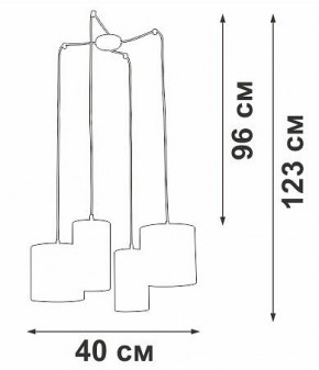 Подвесная люстра Vitaluce V3089 V3089-0/4S в Ялуторовске - yalutorovsk.mebel24.online | фото 5