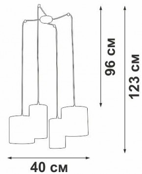 Подвесная люстра Vitaluce V3089 V3089-1/4S в Ялуторовске - yalutorovsk.mebel24.online | фото 5