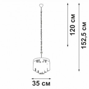 Подвесная люстра Vitaluce V53570 V53570-8/7 в Ялуторовске - yalutorovsk.mebel24.online | фото 4