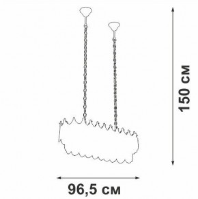 Подвесная люстра Vitaluce V58120 V58120-8/11 в Ялуторовске - yalutorovsk.mebel24.online | фото 3