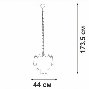 Подвесная люстра Vitaluce V5813 V5813-8/5 в Ялуторовске - yalutorovsk.mebel24.online | фото 3