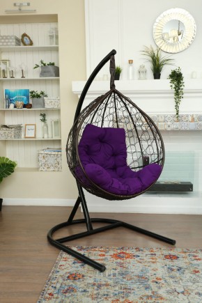 Подвесное кресло Бароло (коричневый/фиолетовый) в Ялуторовске - yalutorovsk.mebel24.online | фото