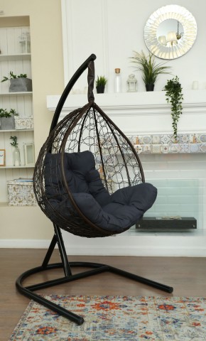 Подвесное кресло Бароло (коричневый/графит) в Ялуторовске - yalutorovsk.mebel24.online | фото