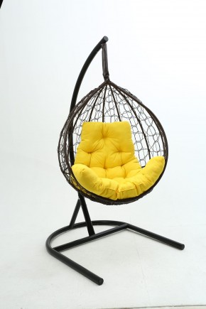 Подвесное кресло Бароло (коричневый/желтый) в Ялуторовске - yalutorovsk.mebel24.online | фото