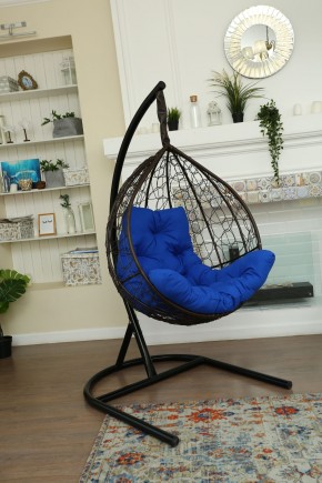 Подвесное кресло Бароло (коричневый/синий) в Ялуторовске - yalutorovsk.mebel24.online | фото